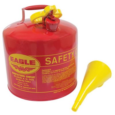 Stens Eagle Metal Safety Fuel Can with Funnel, 5 gal.
