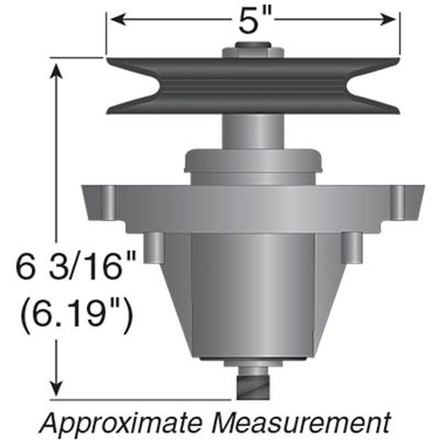 Image showing  50 in. Lawn Mower Spindle Assembly for Cub Cadet and MTD Mowers, Replaces OEM 918-06981 and 618-06981