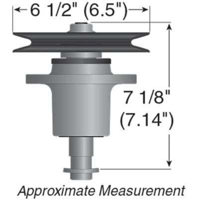 Image showing  Lawn Mower Spindle Assembly for Exmark Lazer Z Mowers, Replaces OEM 1-634972