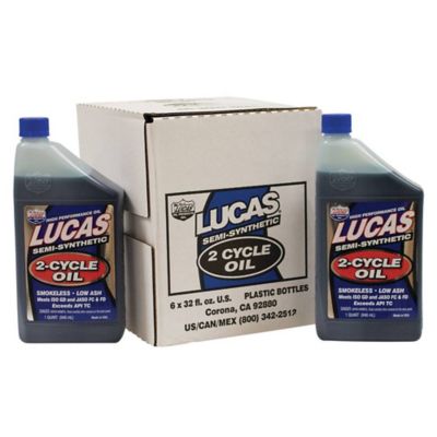 Stens 2-Cycle Oil, Replaces Lucas Oil 10110, 50:1 Oil Weight, 32 oz., 6 pk.