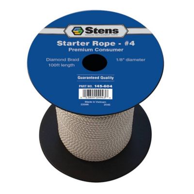 Image showing  100 ft. Diamond Braid Starter Rope for 4-Cycle Applications and More, 1/8 in. Diameter, #4