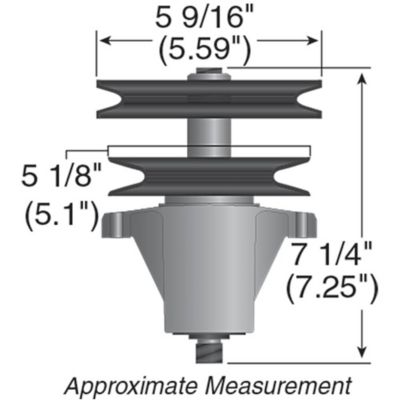 Image showing  46 in. Lawn Mower Spindle Assembly for MTD, Toro, Yard Machines and Yardman Mowers