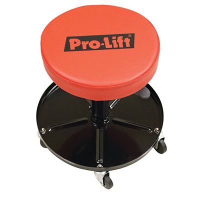 Stens Pro-Lift Pneumatic Rolling Workshop Stool with Built-in Tool Tray