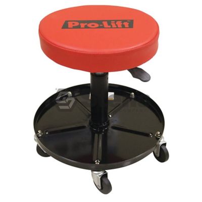 Image showing  Pro-Lift Pneumatic Rolling Workshop Stool with Built-in Tool Tray