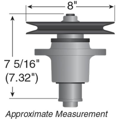 Image showing 1 th Stens 60 in. and 72 in. Lawn Mower Spindle Assembly for Exmark Lazer Z XP Series LZ50, LZ52 and FMD52
