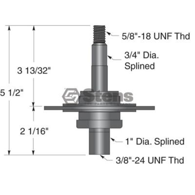 Image showing  32 in. and 42 in. Lawn Mower Spindle Assembly for MTD 600 and 805 Series Tractors, Replaces OEM 717-0906