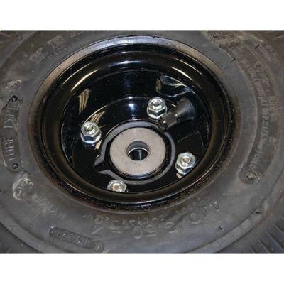 Image showing  Wheel Assembly, 5/8 in. Bore, 2-1/4 in. Hub Offset , 4 in. Rim, Black Hub