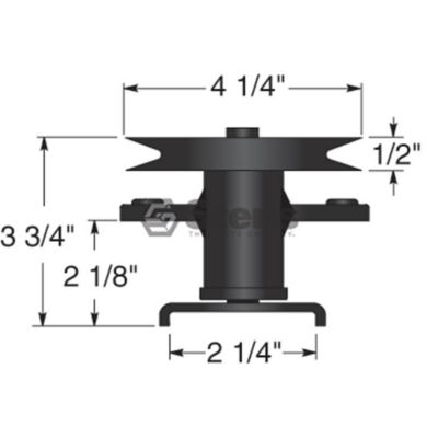 Image showing  44 in. and 50 in. Lawn Mower Spindle Assembly for AYP 136819