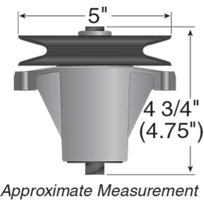 Image showing  46 in. Lawn Mower Spindle Assembly for MTD Mowers 1997+, Replaces OEM 618-0240 and 618-0240A
