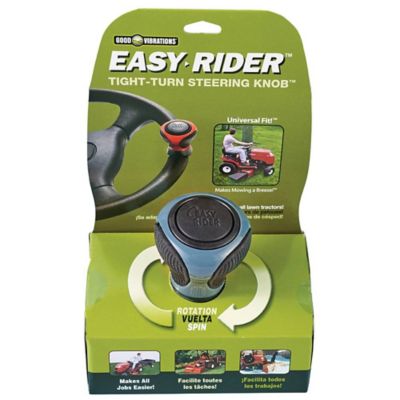 Stens Lawn Mower Tight-Turn Steering Knob, Leg-Saver Clamp, Has No Protruding Bolts, Gray