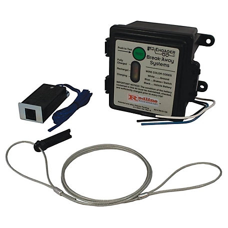 Stens Trailer Break-Away System for 1- to 3-Axle Trailers, 5Ah Battery with Charger and LED Indicator