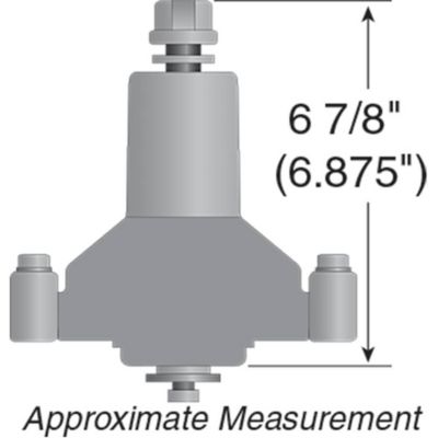 Image showing  36 in., 38 in. and 42 in. Lawn Mower Spindle Assembly for AYP Ventilated Decks Using 5-Point Star Shaped Center Hole