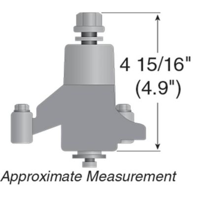 Image showing  44 in., 46 in. and 50 in. Lawn Mower Spindle Assembly for AYP Ventilated Decks Using 5-Point Star Shaped Center Hole