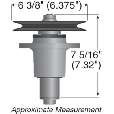 Image showing  48 in. Lawn Mower Spindle Assembly for Exmark Lazer Z HP, Replaces OEM 103-1140