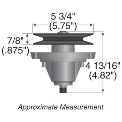 Image showing  42 in. Lawn Mower Spindle Assembly for MTD 600 Series and Select Troy-Bilt Mowers, Replaces OEM 918-0574