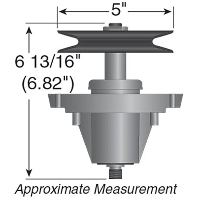 Image showing  50 in. Lawn Mower Spindle Assembly for Cub Cadet RZT-L50, LX50, S50, S50KH, XT1-GT50 and MTD 14A7A3ZQ099, 17ARCBDQ099