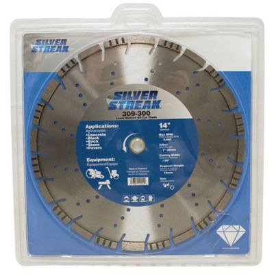 Stens Laser Welded All Cut Blade for Arbor Size 1 in. - 20mm, Max RPM 5460, Segment Height 10 mm, 309-300