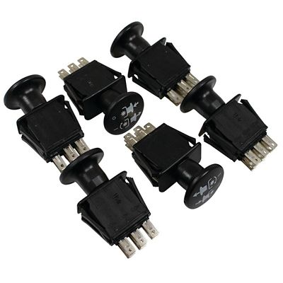 Image showing  PTO Switches for Lawn Mowers, Replaces Bunton PL7994, Great Dane D38005, John Deere B1SC88, Murray 94927MA, 6-Pack