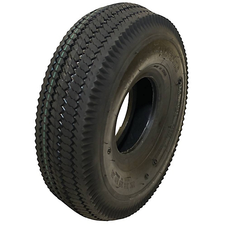 Stens 4.10x3.50-4 Tire, Replaces Kenda 073540416A1, 20550000, 20551008, 350 lb. Max Load Capacity