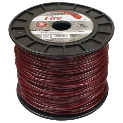 Image showing  0.155 in. x 525 ft. Fire Round Trimmer Line, Red