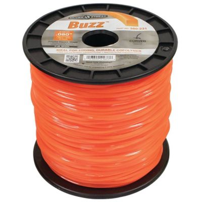 Image showing  0.130 in. x 131 ft. Silver Streak Buzz Trimmer Line, Orange