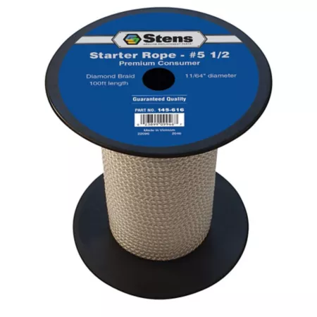 Stens 100 Feet Diamond Braided Starter Rope 5-1/2# Mower Engines & Parts