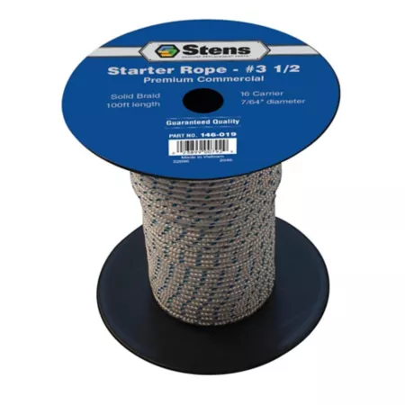 Stens 100 ft Strong Braided Starter Rope 7/64 in Diameter Mower Engines & Parts