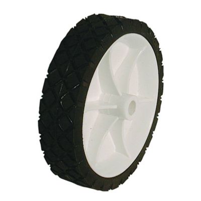 Stens 6x1.5 Universal Plastic Mower Wheel, 1/2 in. Bore, Replaces STD333760