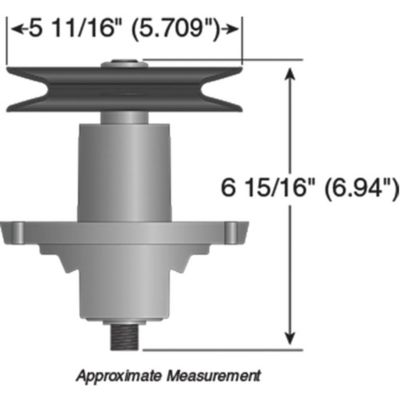 Image showing  Lawn Mower Spindle Assembly for Cub Cadet, MTD, Toro and Troy-Bilt Mowers, Replaces OEM 918-05137