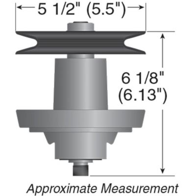 Image showing  Lawn Mower Spindle Assembly for MTD 700 Series Mowers, Replaces OEM 918-04474B