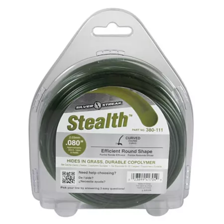 Stens 0.080 in x 203 ft Stealth Cutting Line 1/2 lb Donut Green Trimmer Lines Spools & Blades