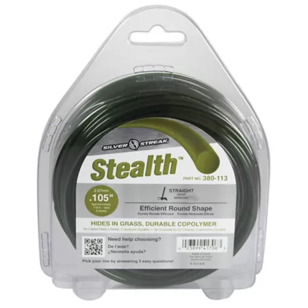 Stens 0.105 in x 118 ft Stealth Cutting Line 1/2 lb Donut Green Trimmer Lines Spools & Blades