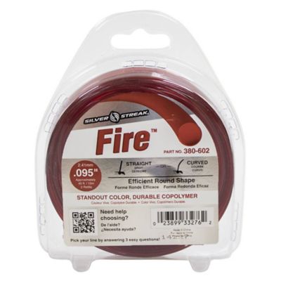 Stens 0.095 in. x 40 ft. Fire Trimmer Line, Durable Co-Polymer, Red
