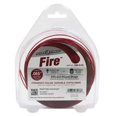 Stens 0.065 in x 308 ft Firestop Line 1/2 lb Donut Red Trimmer Lines Spools & Blades