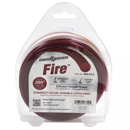 Stens 0.095 in x 143 ft Firestop Line for Echo Shindaiwa OEM 9502 Red Trimmer Lines Spools & Blades