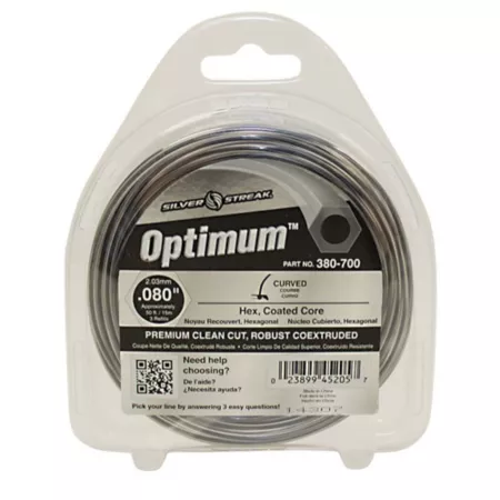 Stens Silver Streak Optimum Hexagonal Trimmer Line 50 Feet Gray Trimmer Lines Spools & Blades