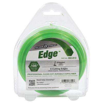 Image showing  0.105 in. x 112 ft. Silver Streak Edge Trimmer Line for Cub Cadet, Replaces OEM 753-04216, Green
