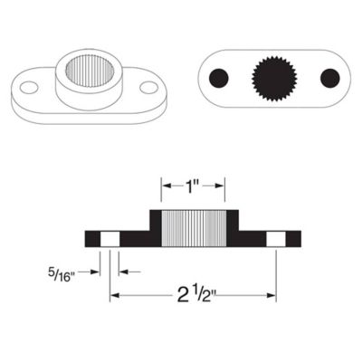Stens 60 in. Lawn Mower Blade Adapter for MTD Riding Mowers, Replaces OEM 748-0300