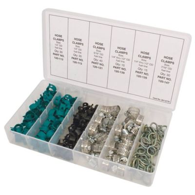 Stens 160 pc. Hose Clamp Assortment for Lawn Mowers