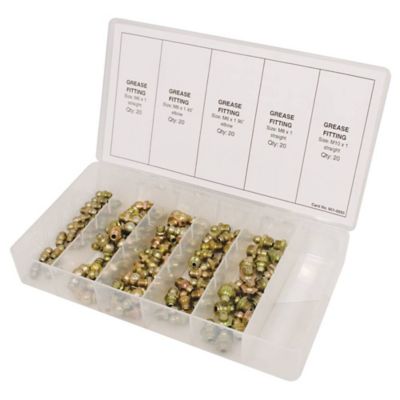 Stens 100 pc. Metric Grease Fitting Kit for Mowers
