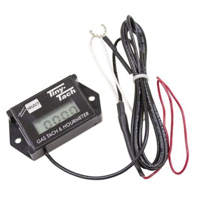 Stens Hour Meter, RPM Reading Adjustable from 1 Spark, 6 ft. Cable Length