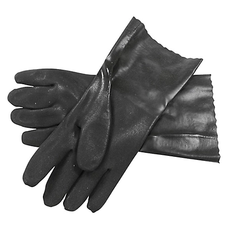 Stens Black Double Dip PVC Gloves