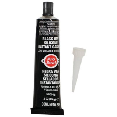 Stens Black Silicone RTV Instant Gasket, 3 oz. Tube