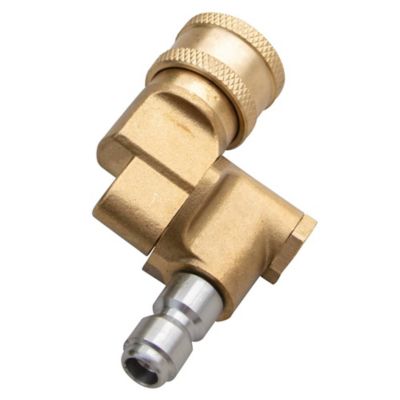 Stens 1/4 in. Plug x 1/4 in. Coupler Pivot Quick Connector, 4,000 Max PSI
