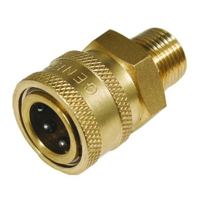 Stens General Pump Brass Coupler, 3/8 in. Male Inlet, 4,000 Max PSI, Replaces OEM D10004