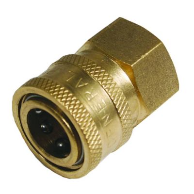 Stens General Pump Brass Coupler, 3/8 in. Female Inlet, Replaces OEM D10003