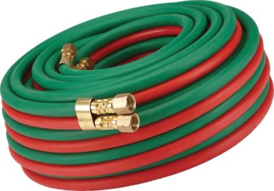 XTRweld Twin Hose Grade R, BB Fittings, 1/4 in. Diameter, 100 ft. Length