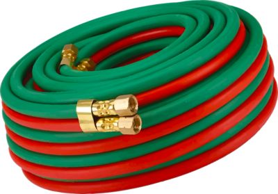 XTRweld Twin Hose Grade T, BB Fittings, 1/4 in. Diameter, 50 ft. Length