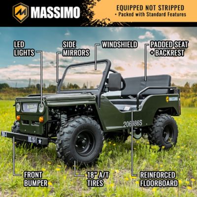 Image showing 8 th Massimo Mini 125 9 hp 4-Stroke Single Cylinder 125cc Engine Go Kart