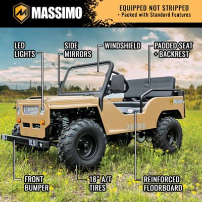 Image showing 8 th Massimo Mini 125 9 hp 4-Stroke Single Cylinder 125cc Engine Go Kart
